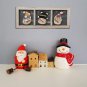 Rustic Christmas Snowman Decoration Wall Art Wooden Snowman Sign Holiday...