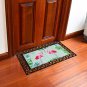 Rubber Welcome Door Mat, Decorative Indoor Outdoor Doormat Non Slip Front Door M