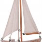 Wood Boat Nautical Themed Home Decorating Toy Figure Decorative Ornament
