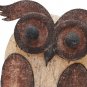 Wood Bird Figurine Home Decor Accent, Rustic Bird Statue Tabletop Decoration Owl