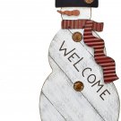 Wood Rustic Snowman Table Top Decoration Welcome Sign Table Centerpiece... Wood Rustic Snowman Table Top Decoration Welcome Sign Table Centerpiece...