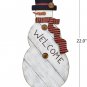 Wood Rustic Snowman Table Top Decoration Welcome Sign Table Centerpiece...
