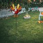 Turkey Garden Stake Fall Decor Rustic Metal Turkey Lawn decoration IndoorOutdoor