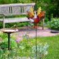 Turkey Garden Stake Fall Decor Rustic Metal Turkey Lawn decoration IndoorOutdoor