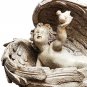 Resin Garden Angel Statue Figurine Cherub in Wings Decoration Religious Gift