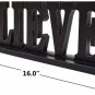 Rustic Wood Letter Sign Free Standing Word Sign Decorative Table Top Center wall