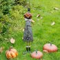 Indoor Outdoor Metal Halloween Pumpkin Figurine, Kids Friendly Haunted House Dec