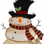 Christmas Snowman Garden Stake Decor Snowman Decoration with LED Blinking Nose