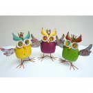 3 Piece Owl Figurine Set metal owl tabletop decoration 3 Piece Owl Figurine Set metal owl tabletop decoration