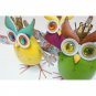 3 Piece Owl Figurine Set metal owl tabletop decoration