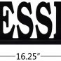 Wooden Cutout Freestanding texture Blessed Tabletop Decor, 16.5" X 5" Black
