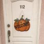 Welcome Pumpkin Sign Wood Wall D&Atilde;&copy;cor Autumn Fall Harvest Halloween Thanksgiving
