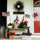 Metal Garden American Glory Stake Flag Primitive Patriotic US July 4th Decor Metal Garden American Glory Stake Flag Primitive Patriotic US July 4th Decor