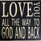 Rustic Box Sign Decor with Saying Wood Plaque Hanging Wall Art Sign Love you all Rustic Box Sign Decor with Saying Wood Plaque Hanging Wall Art Sign Love you all