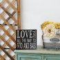 Rustic Box Sign Decor with Saying Wood Plaque Hanging Wall Art Sign Love you all