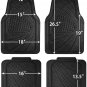 Heavy Duty Rubber Floor Mat for Cars Autos Trucks SUVs Vans Weather Waterproof