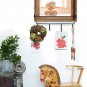 Wood Wall Mirror with Hooks Shelf, Rustic Wooden Frame Hanging Wall Mirror