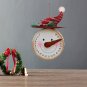 Metal Snowman Sign Hanging Christmas Countdown Advent Calendar Wall Decoration
