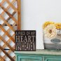 Wood Box Sign Wall Art Quotes Wall Decor Office Decor for Desk Cubicle Decor...