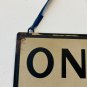 Rustic metal One Way Sign Weather/Fade Resistant, Easy Mounting, 5.8&acirc;�� x 8.1&acirc;��