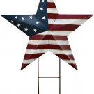 4th of July Metal Barn Star Yard Sign Outdoor Lawn Decor, Patriotic US Flag Star 4th of July Metal Barn Star Yard Sign Outdoor Lawn Decor, Patriotic US Flag Star