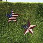Patriotic Metal Barn Star Outdoor Indoor Hanging Wall Decor July4th 2pcs 12&acirc;��x12&acirc;��