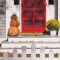 Pumpkin Garden Stake Metal Pumpkin Yard Sign Fall Decor 20 inch H, Orange