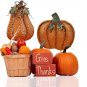 Pumpkin Garden Stake Metal Pumpkin Yard Sign Fall Decor 20 inch H, Orange
