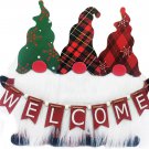 Christmas Gnome Welcome Sign Christmas Table Decorations Santa Gnome Wooden Sign Christmas Gnome Welcome Sign Christmas Table Decorations Santa Gnome Wooden Sign