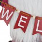 Christmas Gnome Welcome Sign Christmas Table Decorations Santa Gnome Wooden Sign