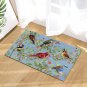 Rubber Welcome Birds Door Mat, Decorative Indoor Outdoor Doormat Non Slip Front