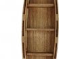 Solid Wood Boat 3-Tier Shelves Bookcase Decor 47&acirc;��H Nautical WoodBoat Decoration