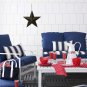 Patriotic Metal Barn Star Wall Star Decor, 12in Hanging Country Rustic Metal...