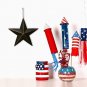Patriotic Metal Barn Star Wall Star Decor, 12in Hanging Country Rustic Metal...