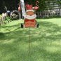 Christmas Reindeer Garden Stake Decor, Metal Jingle Bell Reindeer Garden Stake O