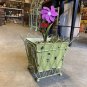 Decorative Rustic Pots Hand-painted metal bucket insert Square Planter Box Set