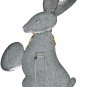 Metal Bunny Decor Spring Easter Bunny Rabbits Outdoor Garden yardStatue Set of 2