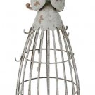 Antiqued Praying Metal Garden Angel Statue with Hooks, Indoor Outdoor Angel Yard Antiqued Praying Metal Garden Angel Statue with Hooks, Indoor Outdoor Angel Yard