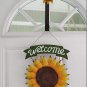 Metal Sunflower Welcome Sign Hanging Sunflower Wall Decor Spring Sunflower Decor