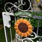 Metal Sunflower Welcome Sign Hanging Sunflower Wall Decor Spring Sunflower Decor