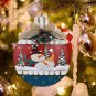 Rustic Christmas Sign Snowman Decor Wreath Hanging with Bow Berries Pine Cone, R