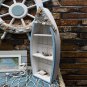 Set of 2 Wooden Nautical Boat Display Shelf Beach Theme Table Decor StandingBoat