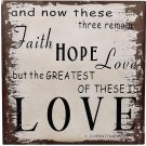 Rustic Love Sign Decor 15x15" Primitive Wooden Sign Hanging Decoration Wooden... Rustic Love Sign Decor 15x15" Primitive Wooden Sign Hanging Decoration Wooden...