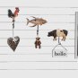 Metal Fish Hook Wall Decor Key Holder, Towel Apron Hook Decorative Wall Hanger L