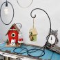 2 Pack 18" H Ornament Display Stand, Black Iron Glass Ball Ornament Holder Stand