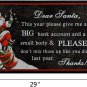 Low Profile Door Mat Winter Holiday Xmas Decor Christmas Doormat Dear Santa Mats