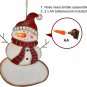 LED Battery Operated Blinking Nose Figurine Decor Rustic Plaque Tree Decoration