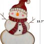 LED Battery Operated Blinking Nose Figurine Decor Rustic Plaque Tree Decoration