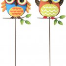Metal Owl Garden Stake Set of 2, Indoor Outdoor Owl Decor for Patio Lawn Ornamen Metal Owl Garden Stake Set of 2, Indoor Outdoor Owl Decor for Patio Lawn Ornamen
