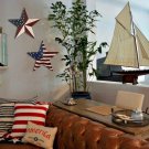Patriotic Metal Barn Star Hanging Wall Decor Distressed Country Barn Star Texas Patriotic Metal Barn Star Hanging Wall Decor Distressed Country Barn Star Texas